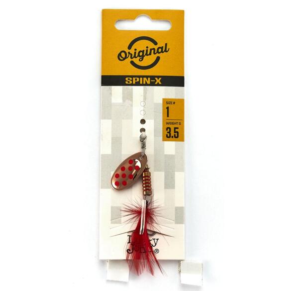 Блесна вращающаяся Lucky John SPIN X ROUND 01 CR, 3,5г