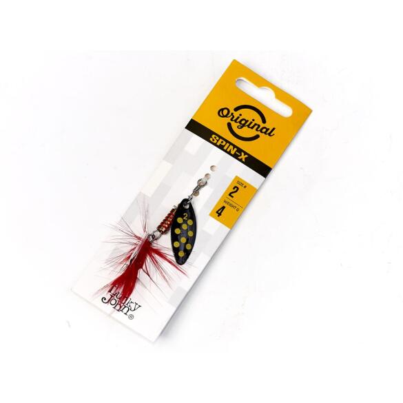 Блесна вращaющаяся Lucky John SPIN X LONG 02 BF, 4г