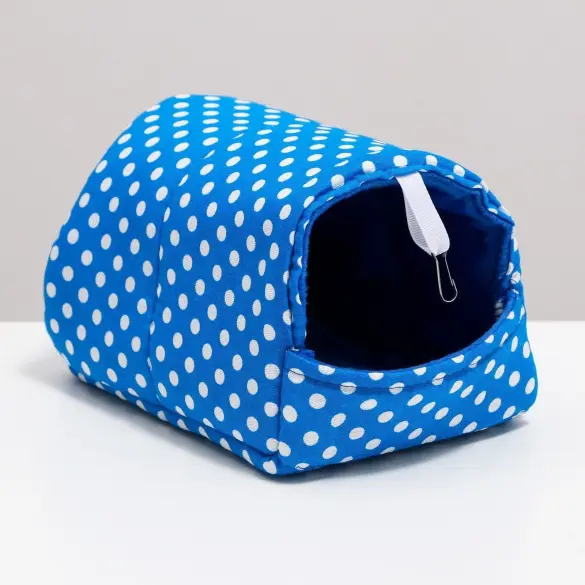 Домик-шалаш LOORI для грызунов Голубой, 17*22*17см