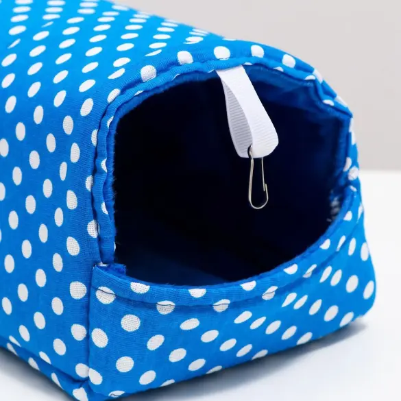 Домик-шалаш LOORI для грызунов Голубой, 17*22*17см