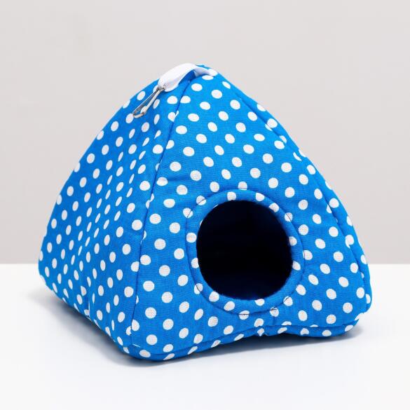 Домик-вигвам LOORI для грызунов Голубой, 17*17*17см