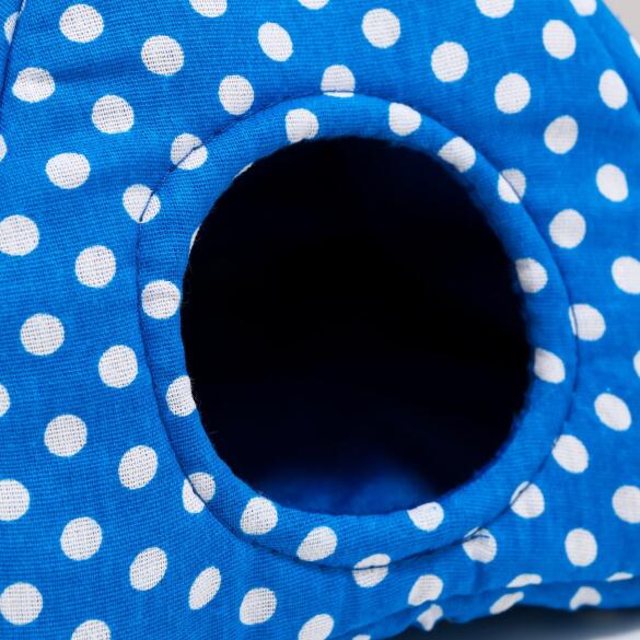 Домик-вигвам LOORI для грызунов Голубой, 17*17*17см