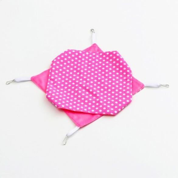 Гамак LOORI для грызунов Розовый, 23*23см