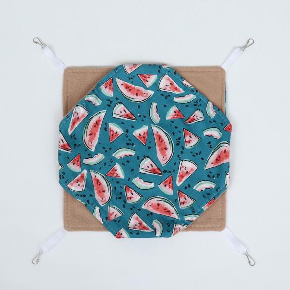 Гамак LOORI "Арбузики" для грызунов, 23*23см