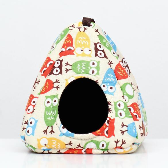 Домик-вигвам LOORI "Совы" для грызунов, 17*17*17см