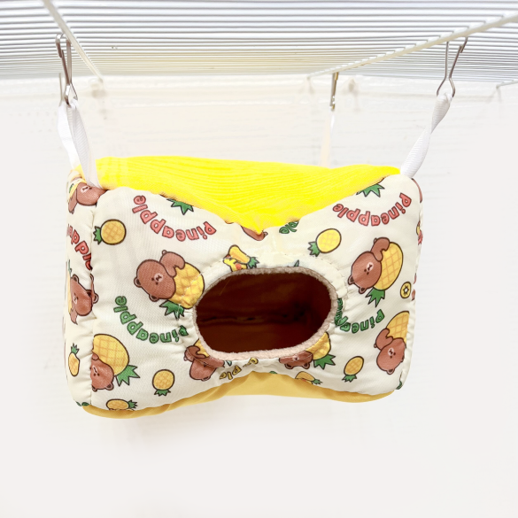 Домик LOORI "Ананас" прямоугольный для грызунов, 19*19*12см