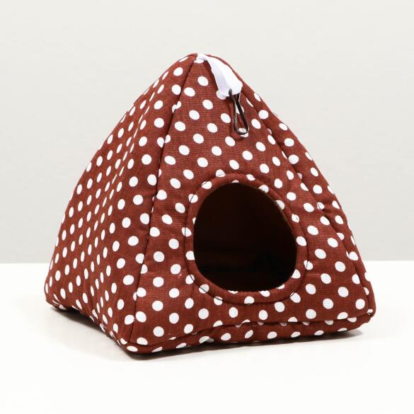 Домик-вигвам LOORI для грызунов Коричневый, 17*17*17см