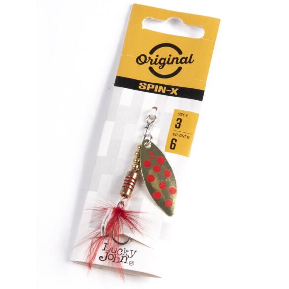 Блесна вращающаяся Lucky John SPIN X LONG 03 GR, 6г