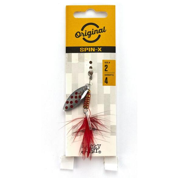 Блесна вращающаяся Lucky John SPIN X LONG 02 SR, 4г