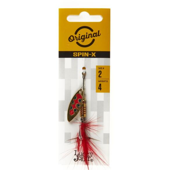 Блесна вращающаяся Lucky John SPIN X LONG 02 GX1, 4г