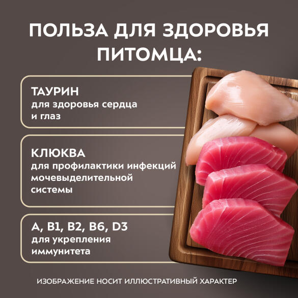 50г Влажный корм Мнямс Деликатес для стерилизованных кошек Куриное филе с Тунцом в соусе