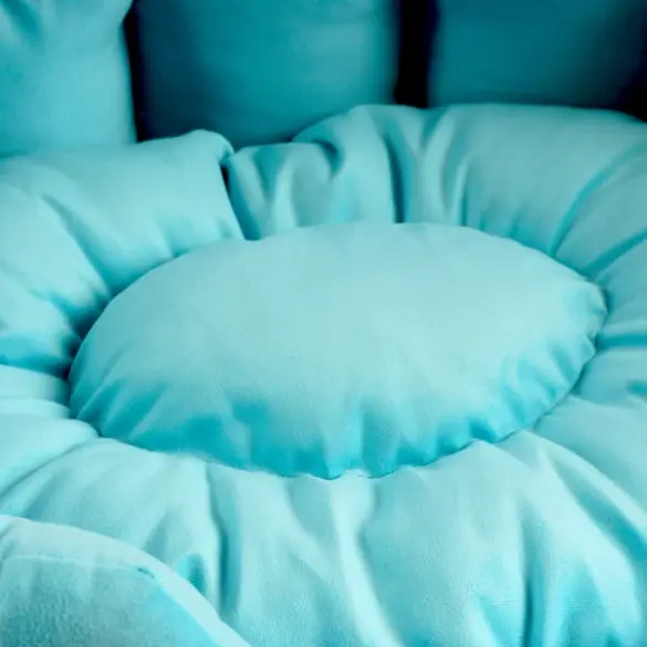 Лежанка Mr.Kranch для собак круглая Голубая 60*50*21см