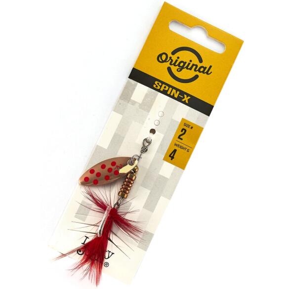 Блесна вращающаяся Lucky John SPIN X LONG 02 CR, 4г