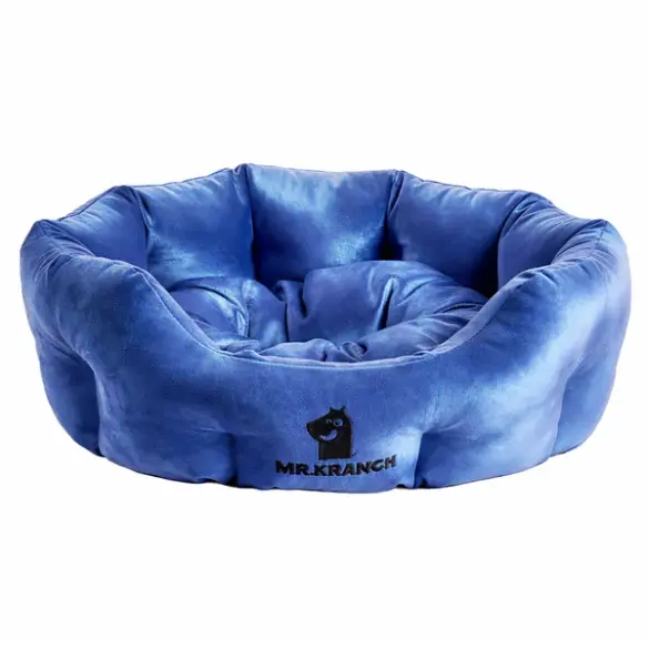 Лежанка Mr.Kranch для собак круглая размер Синяя 50*40*20см