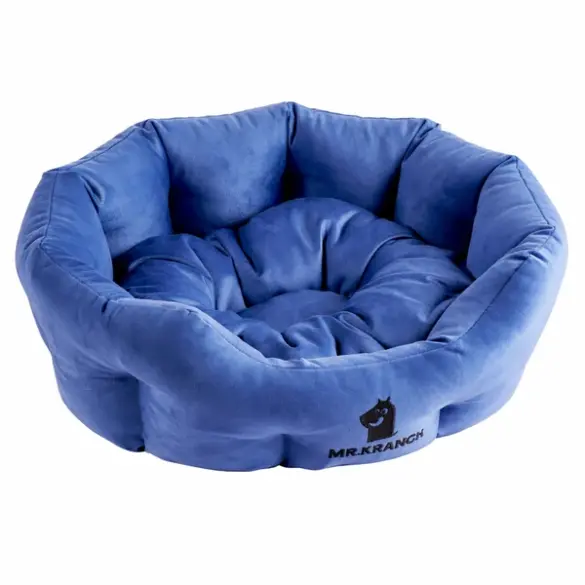 Лежанка Mr.Kranch для собак круглая размер Синяя 50*40*20см