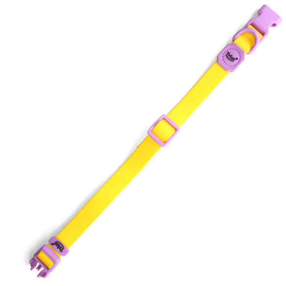 Ошейник Triol "Лимонная черника" из биотана Жёлтый M, 20*340-490мм