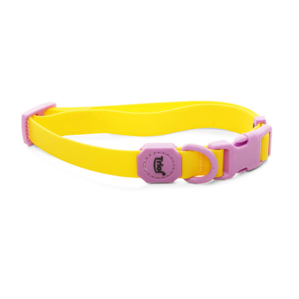 Ошейник Triol "Лимонная черника" из биотана Жёлтый M, 20*340-490мм