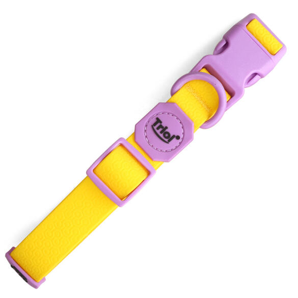 Ошейник Triol "Лимонная черника" из биотана Жёлтый L, 25*450-680мм