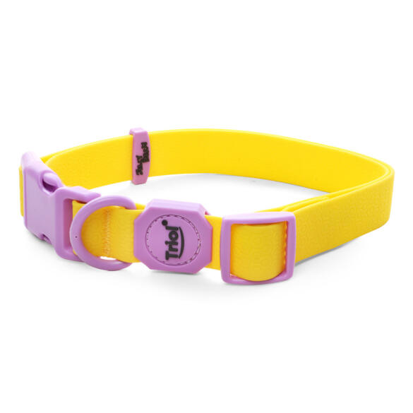 Ошейник Triol "Лимонная черника" из биотана Жёлтый L, 25*450-680мм