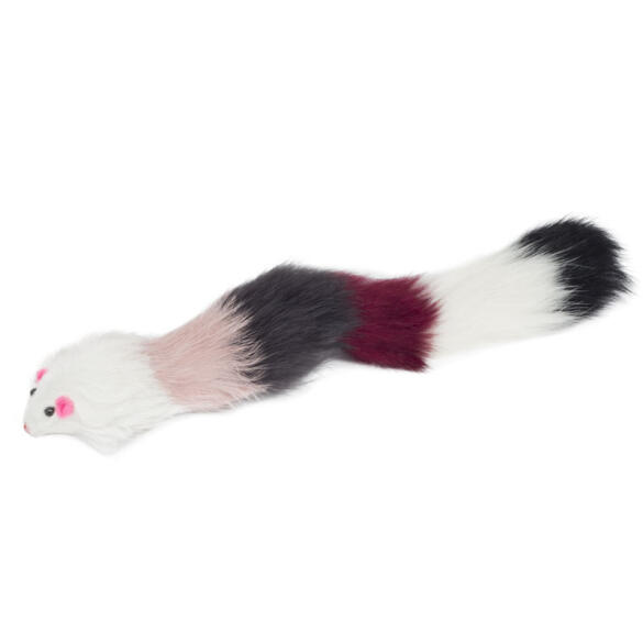 Игрушка Triol для кошек "Мышь-погремушка разноцветная", 220-230мм