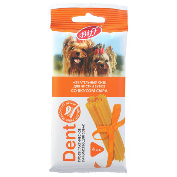 40гр Жевательный снек DENT для мелких собак со вкусом Сыра