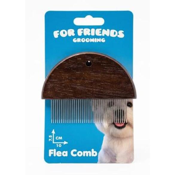 Расчёска-гребень For Friends для животных от блох и клещей, 10*7,5см