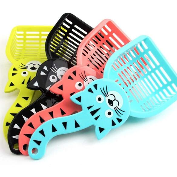 Совок NUNBELL для кошачьего туалета микс, 27,5*12,5*3см