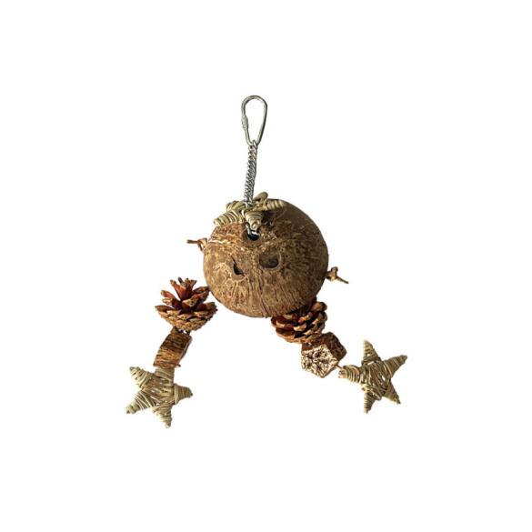 Игрушка BONITAPET для птиц "Кокосик", 15*9см