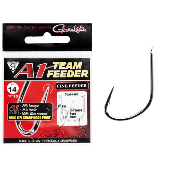 Крючки Gamakatsu A1 TEAM FEEDER HOOKS FINE FEEDER №14