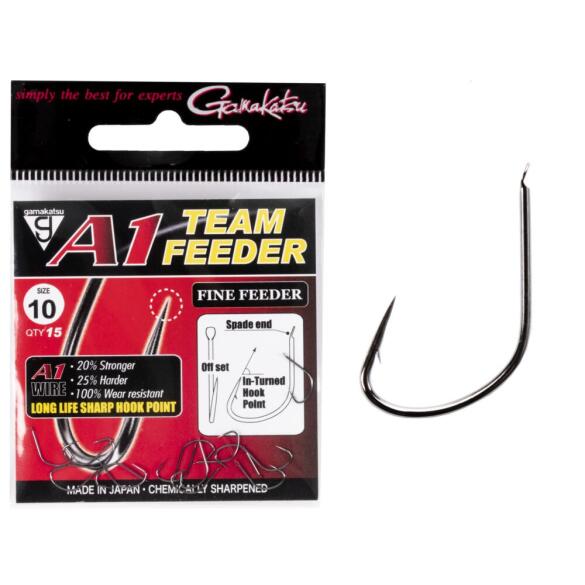 Крючки Gamakatsu A1 TEAM FEEDER HOOKS FINE FEEDER №10