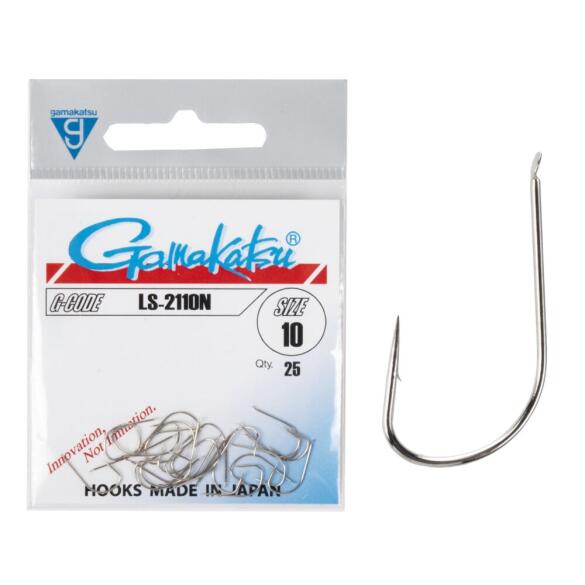Крючки Gamakatsu HOOKS NICKEL LS-2110N №10, 25шт