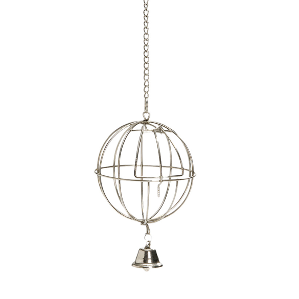 Шар-кормушка Beeztees для кроликов с дверцей и колокольчиком 8см