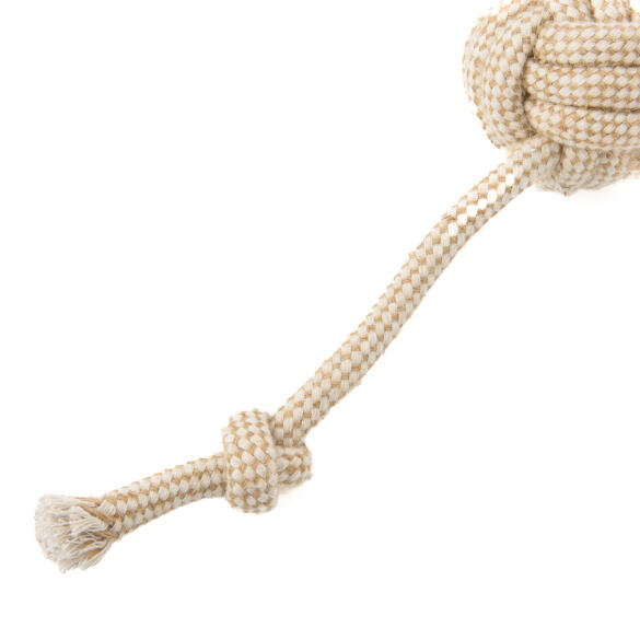 Игрушка Mr.Kranch для собак Мяч из каната на шнуре, 48*8см