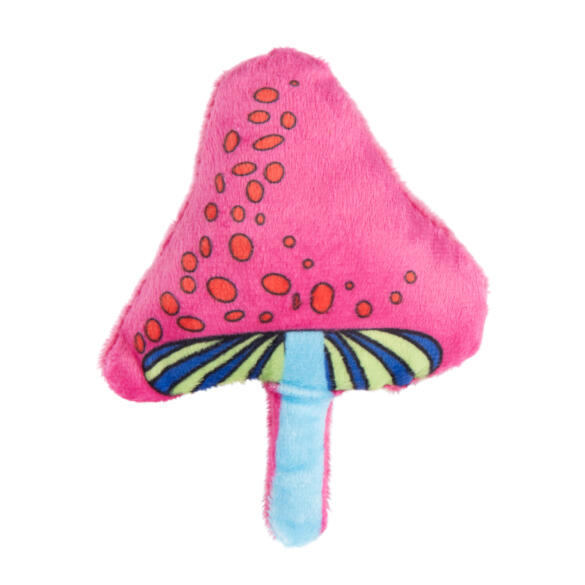 Игрушка Mr.Kranch для кошек Волшебный Грибочек плюшевая с кошачьей мятой, 12см