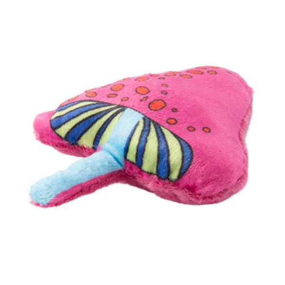 Игрушка Mr.Kranch для кошек Волшебный Грибочек плюшевая с кошачьей мятой, 12см