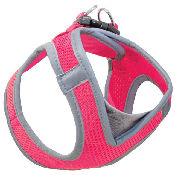 Мягкая шлейка-жилетка Triol нейлоновая малиновая XS, обхват груди 320-360мм