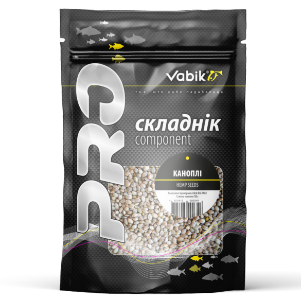 Компонент прикормки Vabik Big Pack Семена конопли, 750г