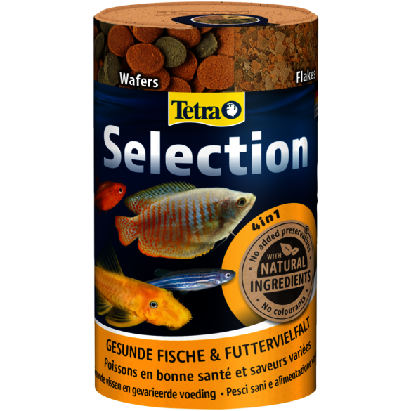 100мл Корм TETRA Selection 4in1 4 вида корма для любых тропических рыб (срок 06.2026)