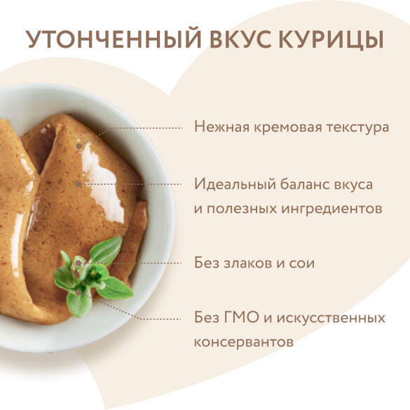 15г*4шт Крем-лакомство Мнямс для кошек с Курицей (срок 22.07.2026)