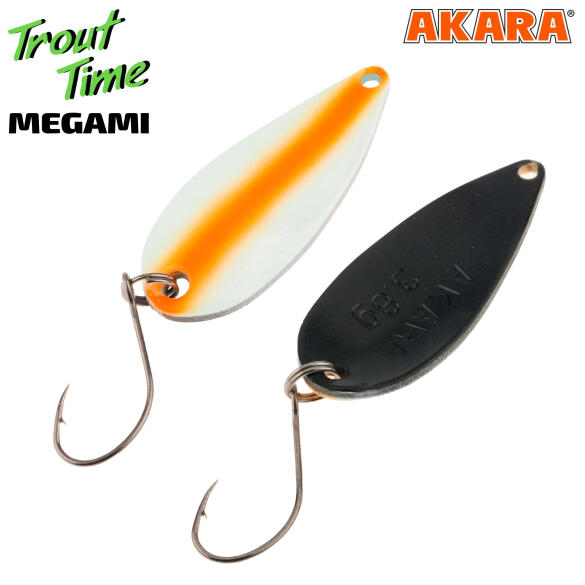 Блесна колеблющаяся Akara Trout Time Megami фосфорная 35 3,8г №59P