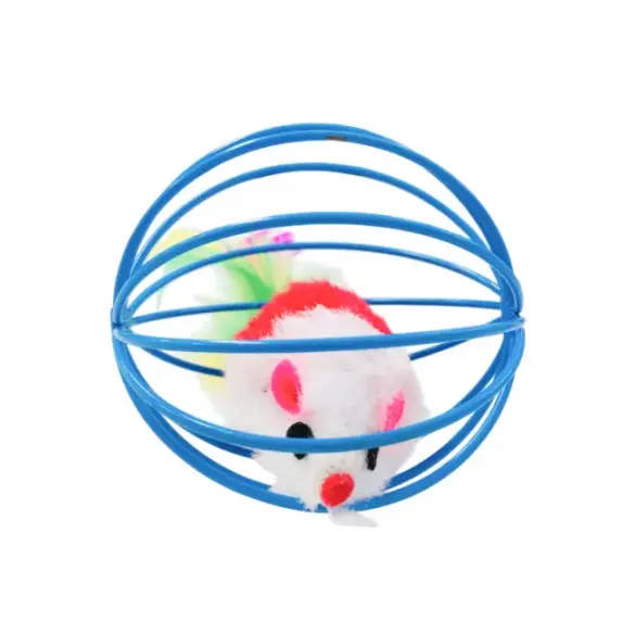 Игрушка Red Bow для кошек "Мышка в шарике", 6см