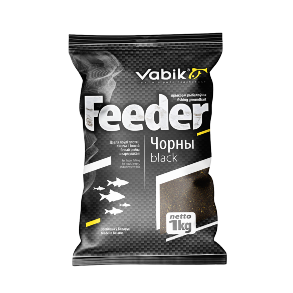 Прикормка VABIK FEEDER Черный, 1кг
