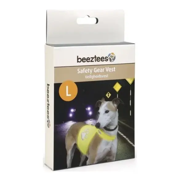 Жилет Beeztees для собак светоотражающий Жёлтый, L