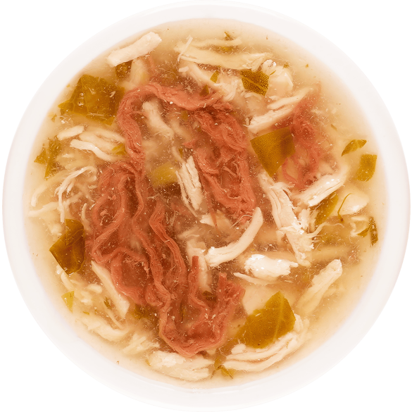 4*35г Лакомство "Деревенские лакомства" для кошек суп из Курицы с говядиной и шпинатом