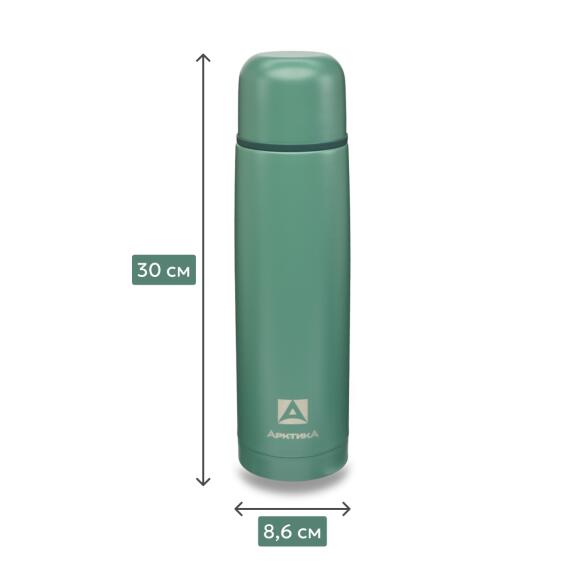 Термос Арктика бытовой вакуумный питьевой Хвоя, 1000мл