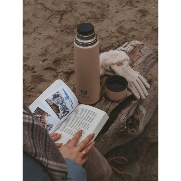 Термос Арктика бытовой вакуумный питьевой Песок, 1000мл