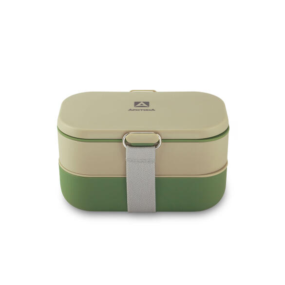 Ланч-бокс Арктика Зелёный/Бежевый, 1350мл