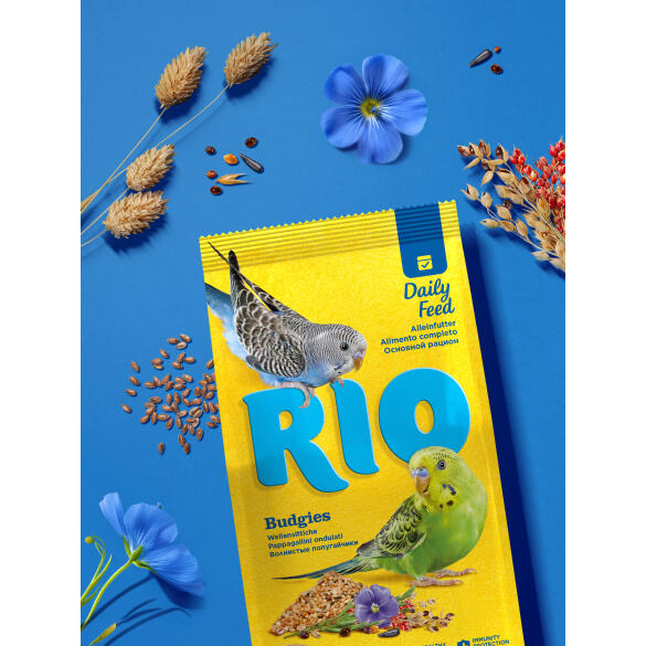 3кг Корм RIO Budgies для волнистых попугаев