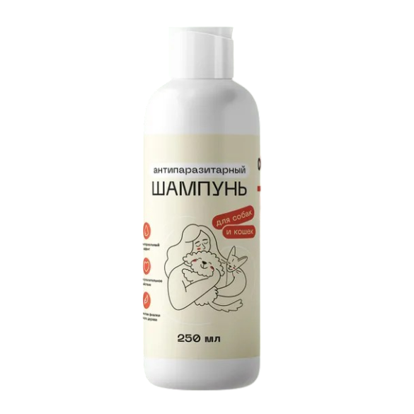 Шампунь Muzzle антипаразитный для животных, 250мл