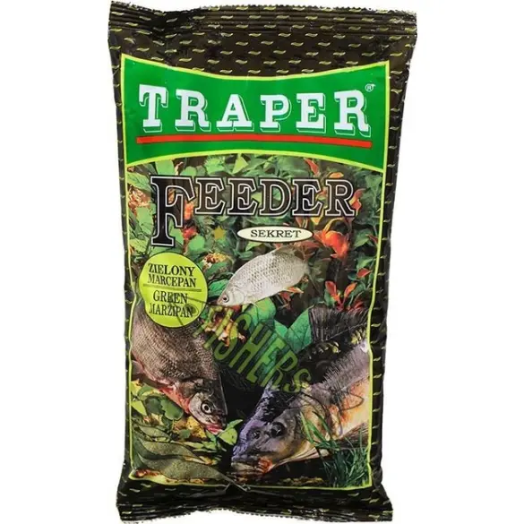 TRAPER прикормка SEKRET Линь-Карась, Зелёный марципан 1кг